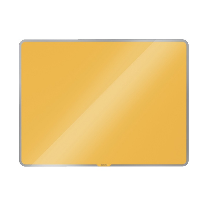 Стъклена магнитна дъска Leitz Cosy, 800 x 4 x 600 мм, жълт