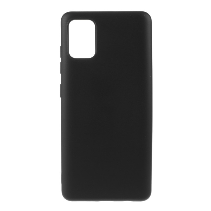 Husa protectie compatibila cu Samsung A51 Liquid Silicone Case Negru