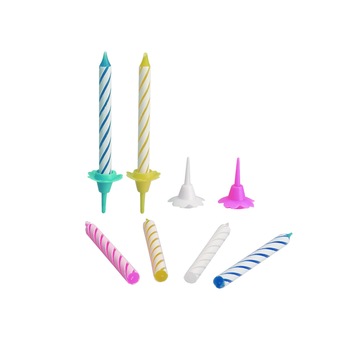 Set 24 lumanari aniversare Ibili-Flex, 6 cm, multicolor Set 24 lumanari aniversare Ibili-Flex, 6 cm, multicolor
