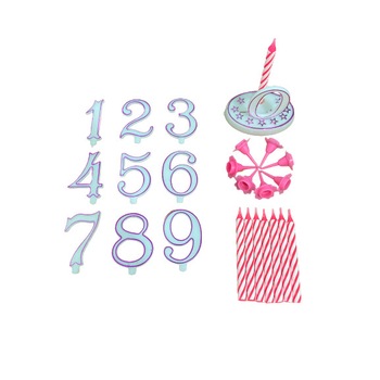 Set 8 lumanari aniversare Ibili-Flex, 6 cm, roz Set 8 lumanari aniversare Ibili-Flex, 6 cm, roz