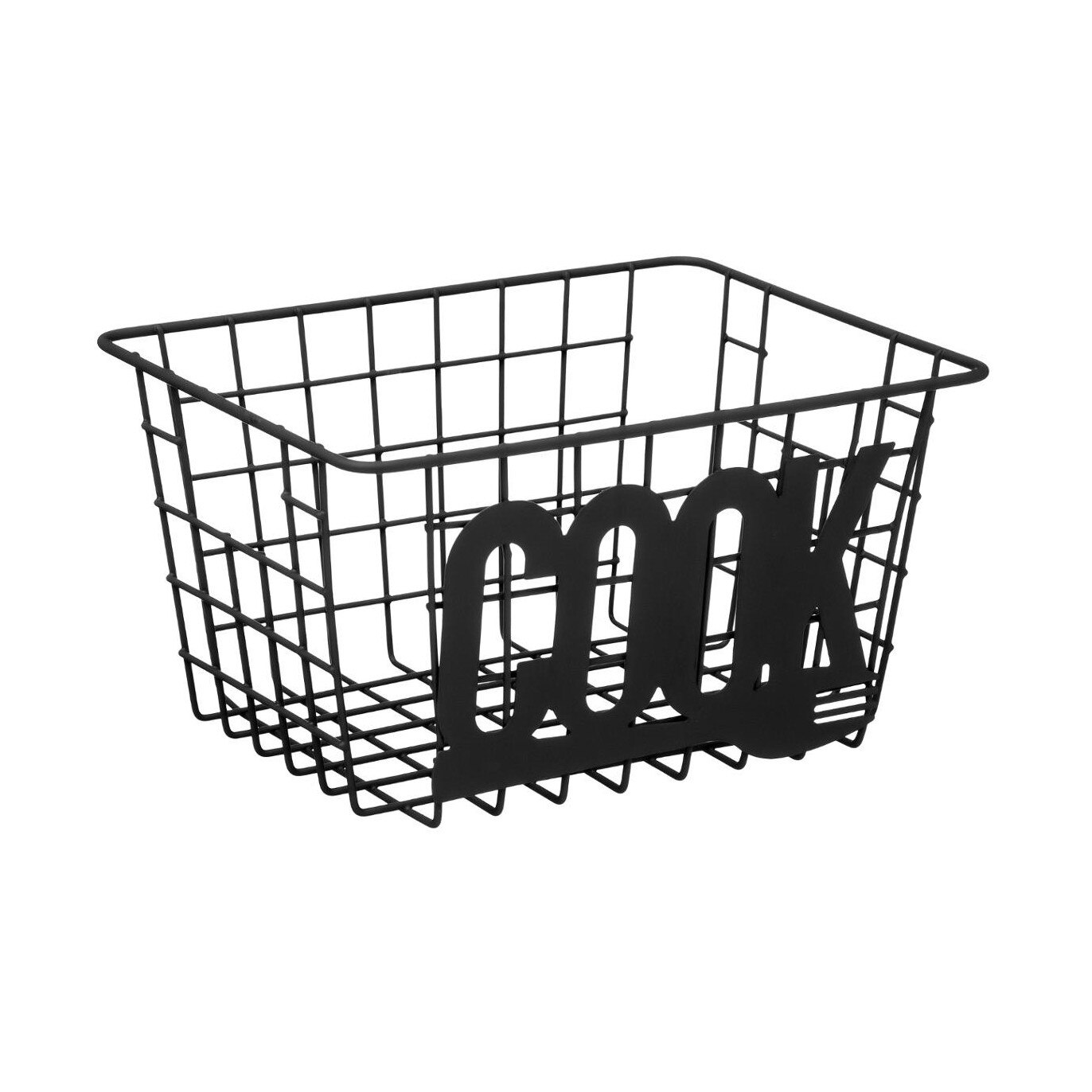 Cos pentru depozitare Cook, Five, metal, negru, 22 x 17 x 12 cm