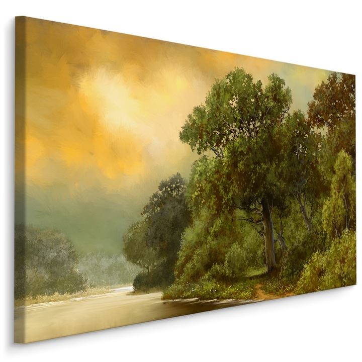 Картина за офис NORI Пейзаж 3D Природа 120cm x 80cm Платно, Изглед, Креативен декор, Модерен дизайн, Всекидневна