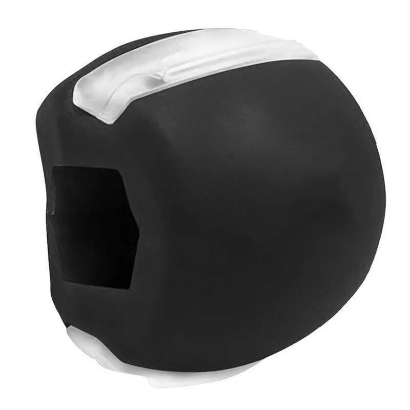 Accesoriu din silicon pentru antrenamentul muschilor faciali, Eurozep, intensitate 20 kg, culoare negru, jawline