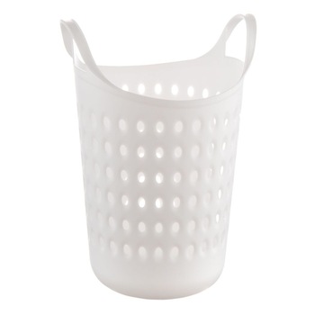 Cos depozitare cu manere, plastic, alb, 4.1 l Cos depozitare cu manere, plastic, alb, 4.1 l
