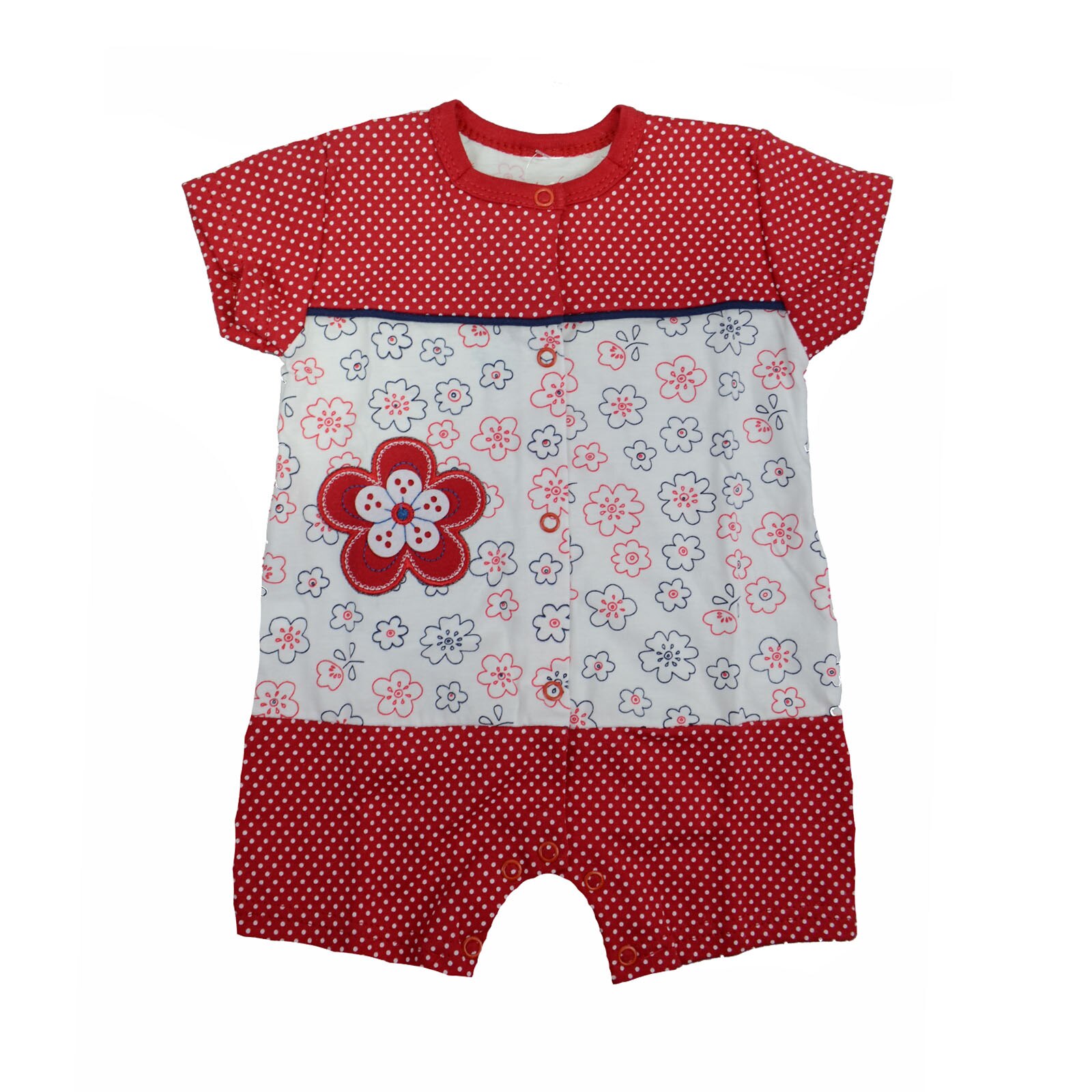 Salopeta de vara pentru fete Koala Olunia 03-580R, Rosu 68 cm