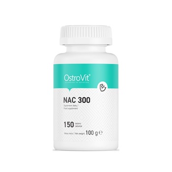 Supliment Alimentar, OstroVit, Nac Nacetyl Cysteine, 150 capsule Supliment Alimentar, OstroVit, Nac Nacetyl Cysteine, 150 capsule