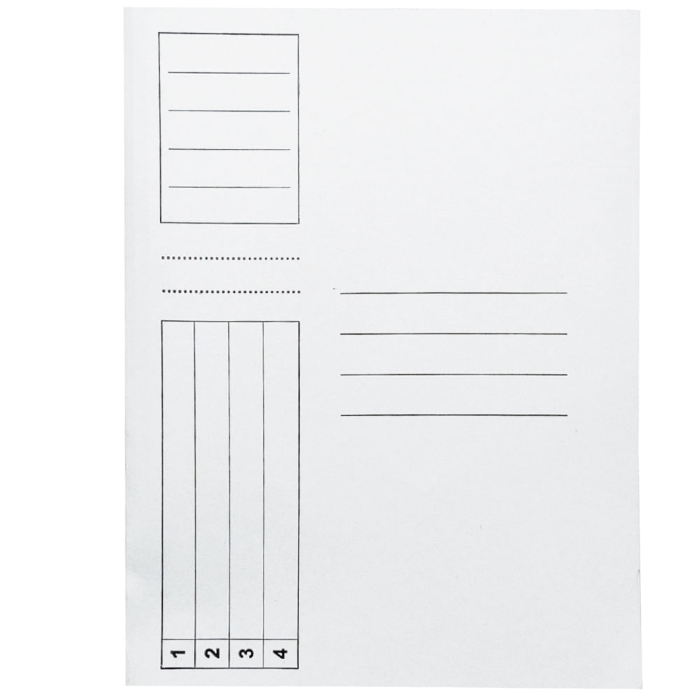 Dosar cu sina, carton, 230 gr/mp, alb