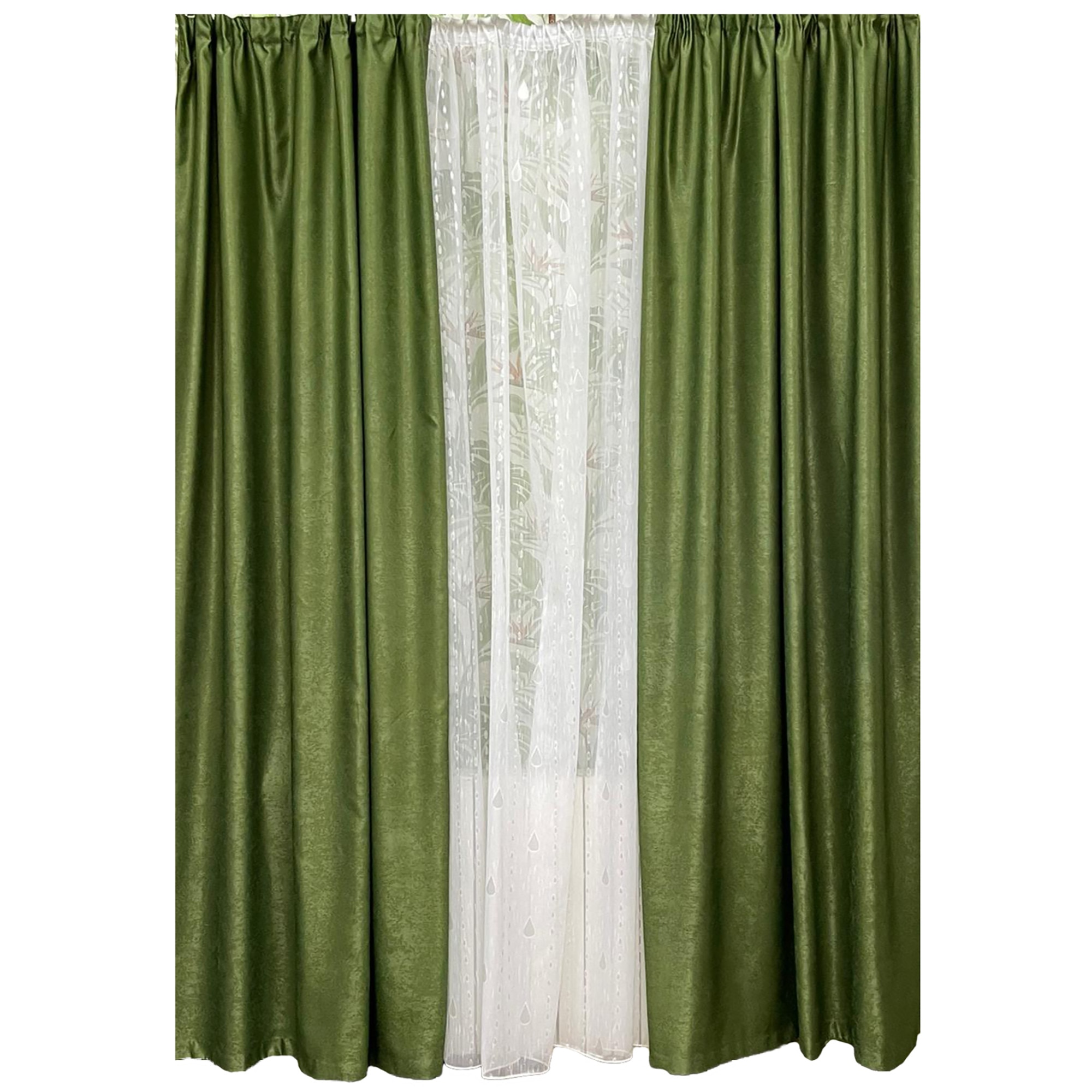 Set doua draperii 140X245cm si perdea 300X245cm by Liz Line-SDP94