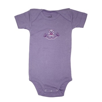 Body bebelusi cu maneca scurta, Pifou, Model 6, Mov Body bebelusi cu maneca scurta, Pifou, Model 6, Mov
