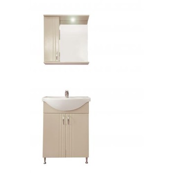 Mobilier+oglinda baie Bella 55 CM Crem Mobilier+oglinda baie Bella 55 CM Crem