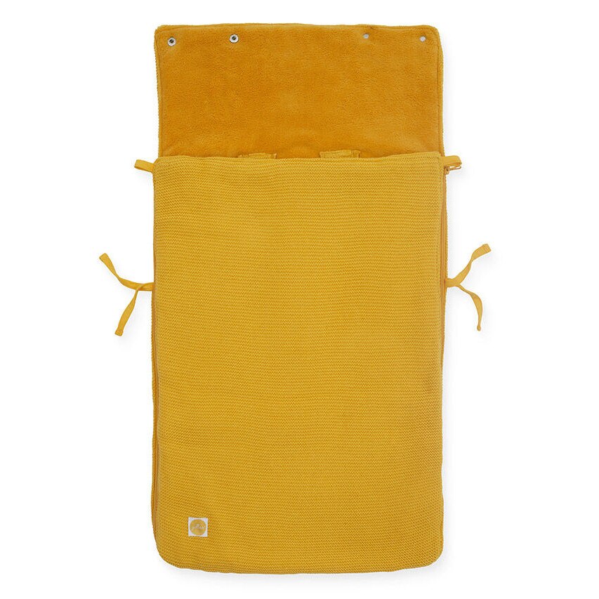 Husa picioare bebelusi, Jollein Basic Knit, 3/5, mustar