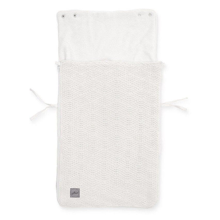 Husa picioare tricot bebelusi, Jollein River, 3/5, crem