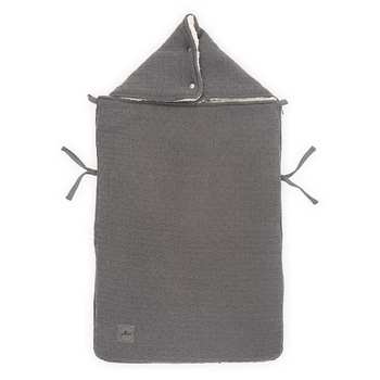 Husa picioare tricot bebelusi, Jollein Bliss, 0+, 3/5, gri Husa picioare tricot bebelusi, Jollein Bliss, 0+, 3/5, gri