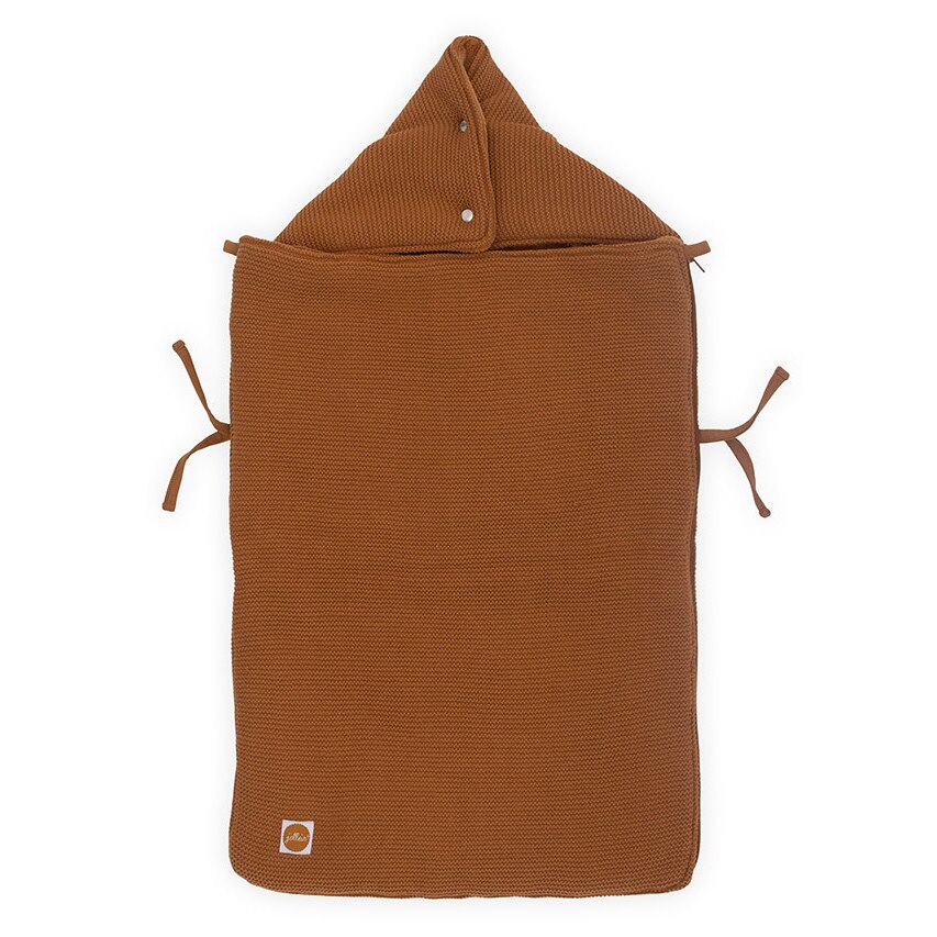 Husa picioare bebelusi, Jollein Basic Knit, 3/5, caramel