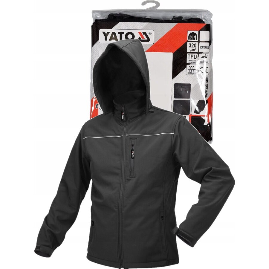 Geaca softshell Yato YT-79554, cu gluga, rezistenta la apa 9000