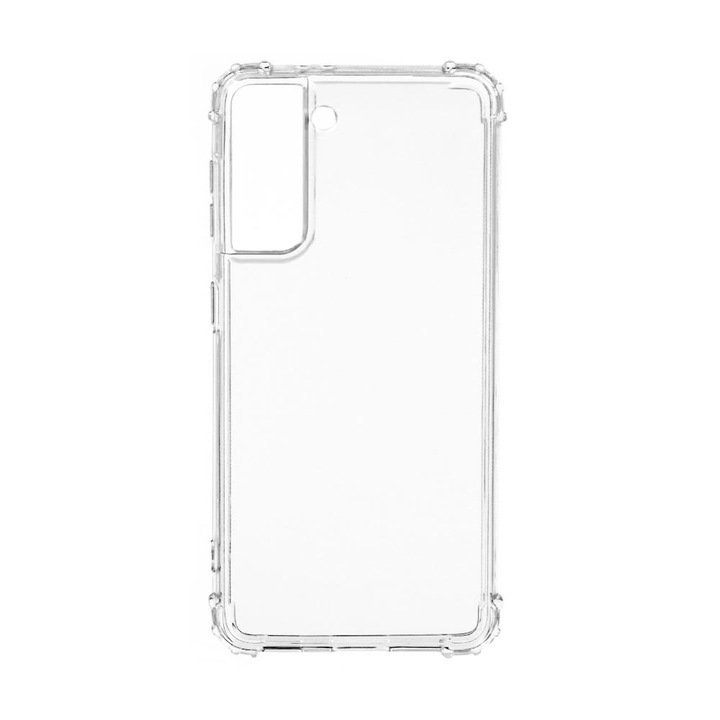 Husa Anti Shock, Compatibila Cu Samsung Galaxy S21, Transparent, Silicon Premium, Rezistenta