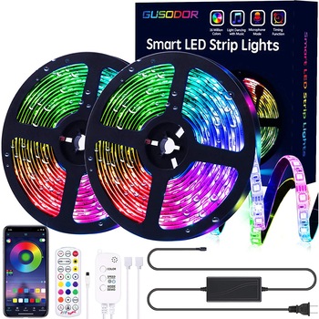 Banda LED HautStore, 10M, Impermeabil, 300 LED-uri, Flexibila, Telecomanda/ Aplicatie Banda LED HautStore, 10M, Impermeabil, 300 LED-uri, Flexibila, Telecomanda/ Aplicatie