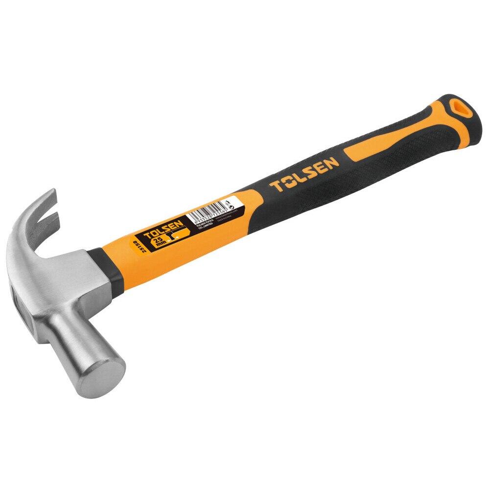 Ciocan cu varf curbat, tip englezesc 27 mm, maner din fibra , Tolsen