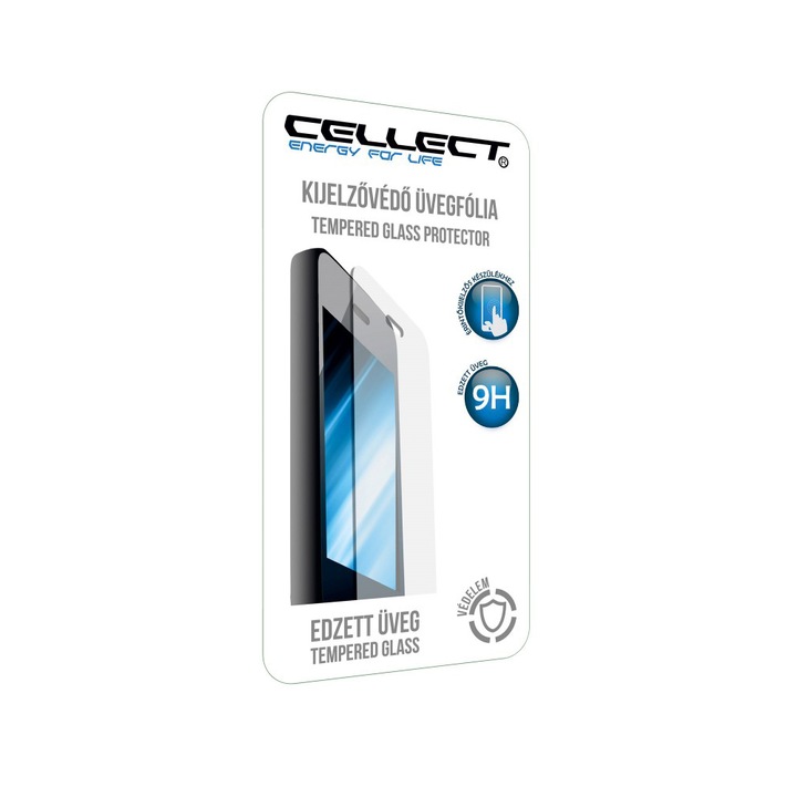 Cellect Tempered Glass üvegfólia, iPhone 6/6S, Aranysárga keret