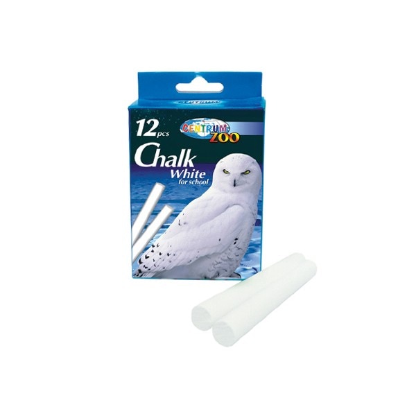 Creta alba rotunda 12 buc./cut