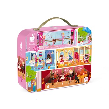 Puzzle Janod - Academia de dans, 100 piese Puzzle Janod - Academia de dans, 100 piese
