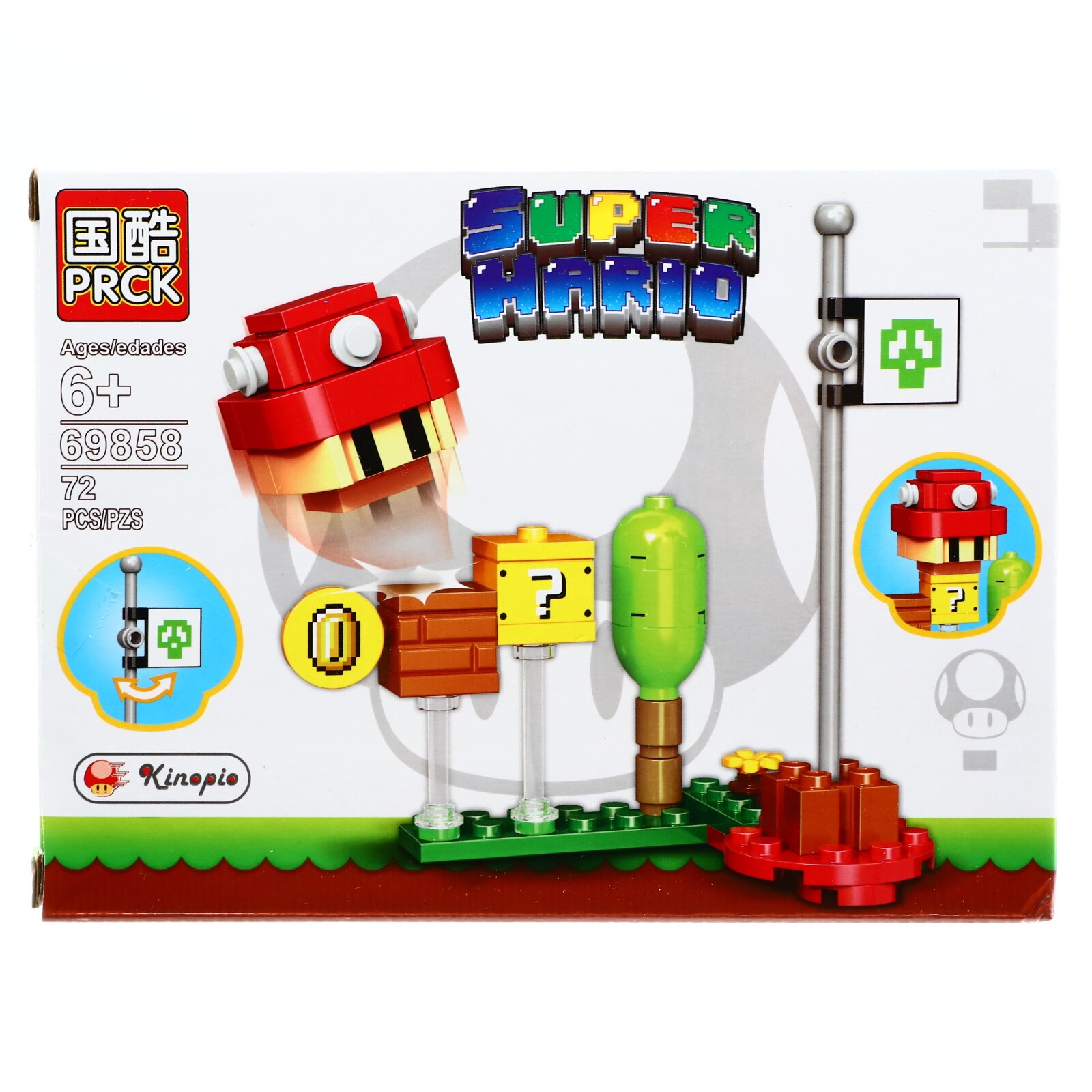 Set de constructie, Super Mario, Kinopio, 72 piese