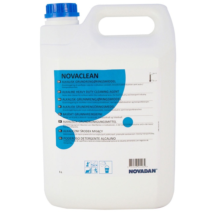 Професионален концентриран препарат за много устойчиви замърсявания, Novadan NOVACLEAN, 5.3KG