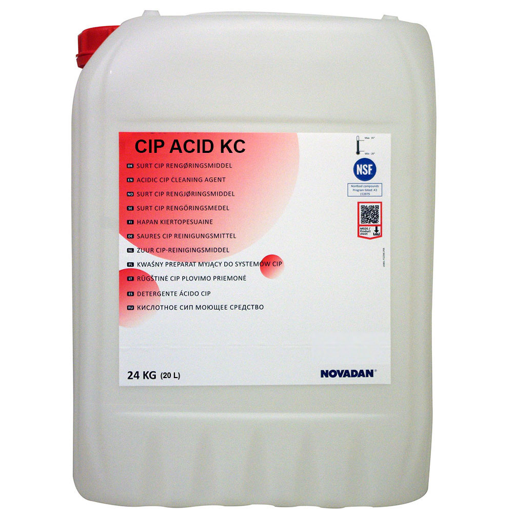Refinement stool temperature Detergent acid industria alimentara, Novadan CIP Acid KC, acid fosforic  30-60%, acid formic 5-15%, 24KG - eMAG.ro