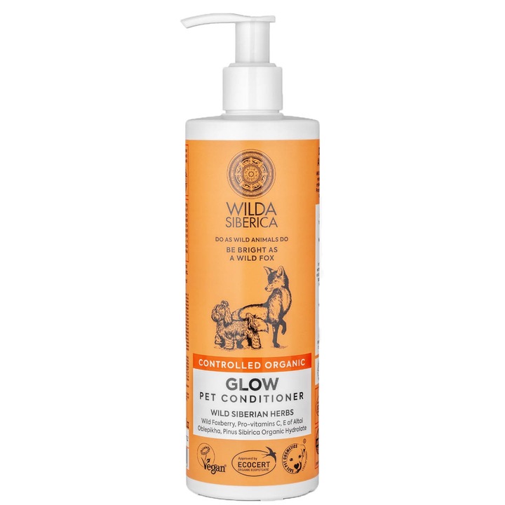 Balsam pentru caini si pisici Wilda Siberica, stralucire, 400 ml