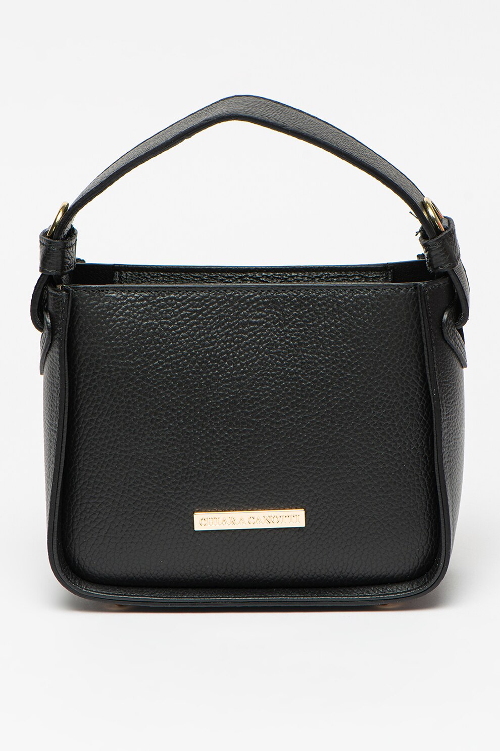 Chiara Canotti, Geanta mica de piele cu bareta, Negru