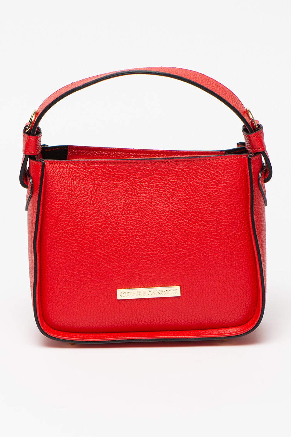 Chiara Canotti, Geanta mica de piele cu bareta, Roşu