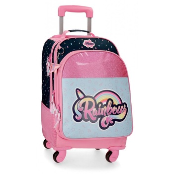 Rucsac troler scoala 4 roti Movom Rainbow Rucsac troler scoala 4 roti Movom Rainbow