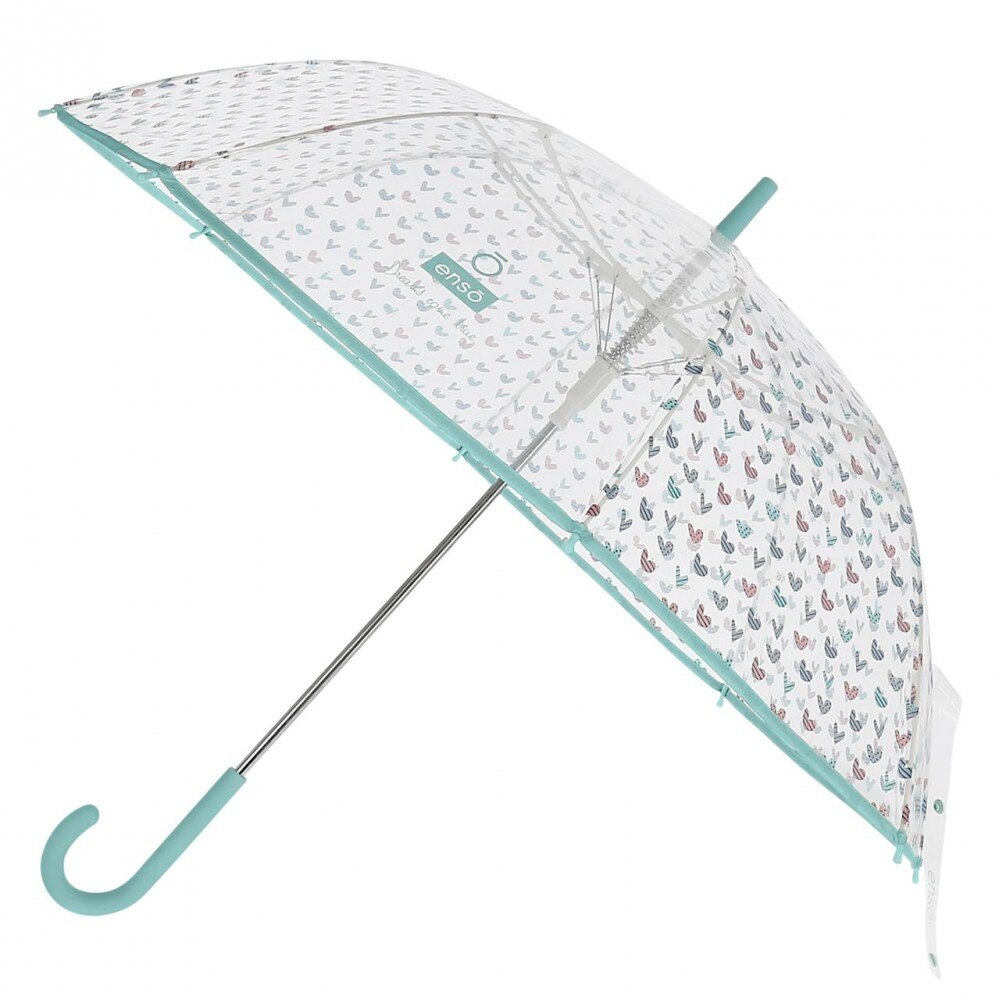 Umbrela mica automata Enso Mess Heart verde