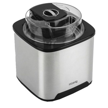 Aparat de preparat inghetata H.Koenig, SRB80, capacitate 2 l, timp de preparare 30-40 min, bol detasabil din otel inoxidabil, capac transparent, argintiu Aparat de preparat inghetata H.Koenig, SRB80, capacitate 2 l, timp de preparare 30-40 min, bol detasabil din otel inoxidabil, capac transparent, argintiu