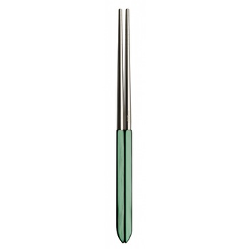 Set 2 chopsticks pentru orez Casa Bugatti, Aladdin, otel inoxidabil 18/10, baza din acrylic, 24 cm, design elegant, calitate italiana premium, verde Set 2 chopsticks pentru orez Casa Bugatti, Aladdin, otel inoxidabil 18/10, baza din acrylic, 24 cm, design elegant, calitate italiana premium, verde