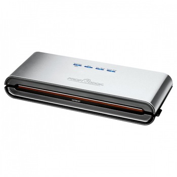 Aparat de vidat si sigilat ProfiCook, putere de absorbtie mare, 4 niveluri de vidare, compact, vidare umeda si uscata, latime banda 30 cm, 120 W, canal de colectare, include set pungi, argintiu Aparat de vidat si sigilat ProfiCook, putere de absorbtie mare, 4 niveluri de vidare, compact, vidare umeda si uscata, latime banda 30 cm, 120 W, canal de colectare, include set pungi, argintiu
