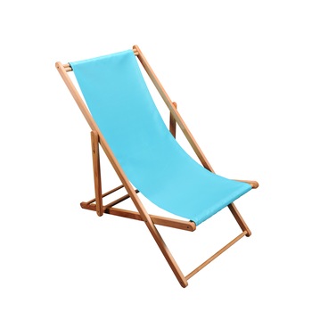 Sezlong pliabil din lemn BLUMAPI marime L, culoare albastru Sezlong pliabil din lemn BLUMAPI marime L, culoare albastru