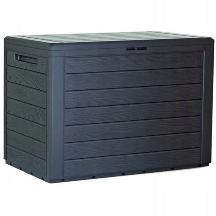 Градинска кутия за съхранение, Антрацит, PVC, 78x44x55 см, MCT Garden 1239