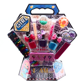 Trusa de Machiaj si unghii de Jucarie, Girl Shine, 10 piese Trusa de Machiaj si unghii de Jucarie, Girl Shine, 10 piese