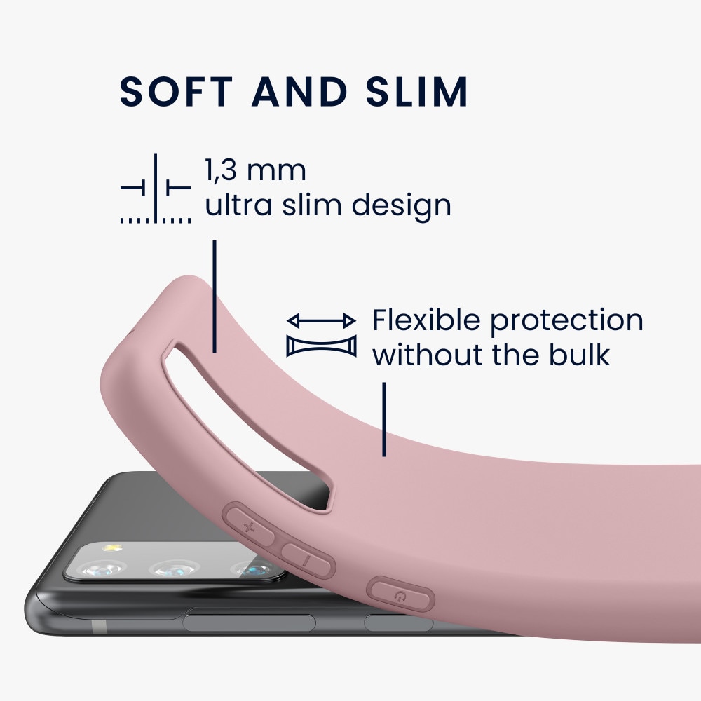 Husa pentru Samsung Galaxy S20 FE, Silicon, Roz, BzStore