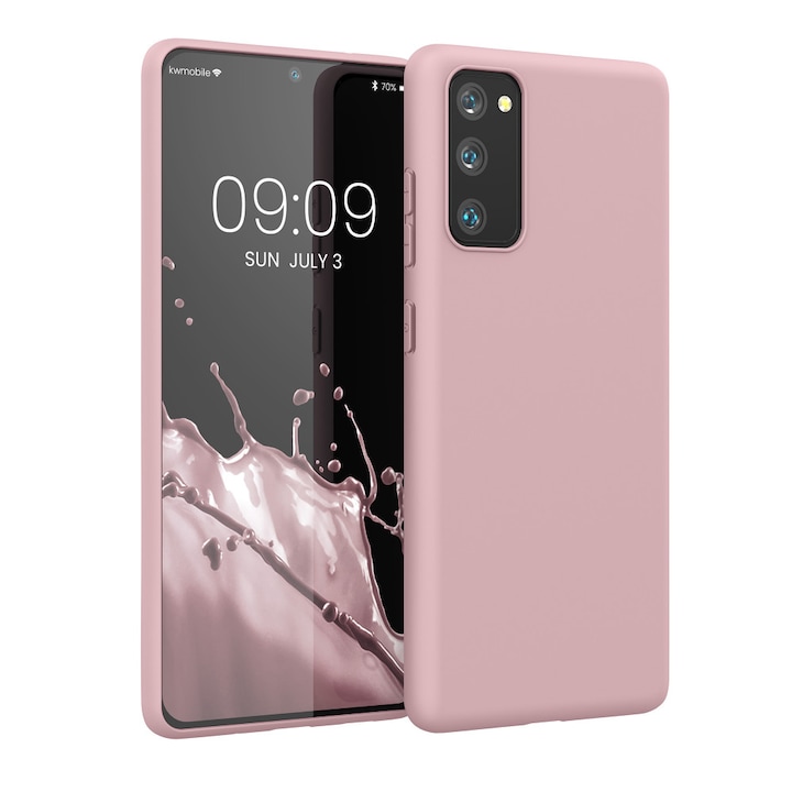 Husa pentru Samsung Galaxy S20 FE, Silicon, Roz, BzStore