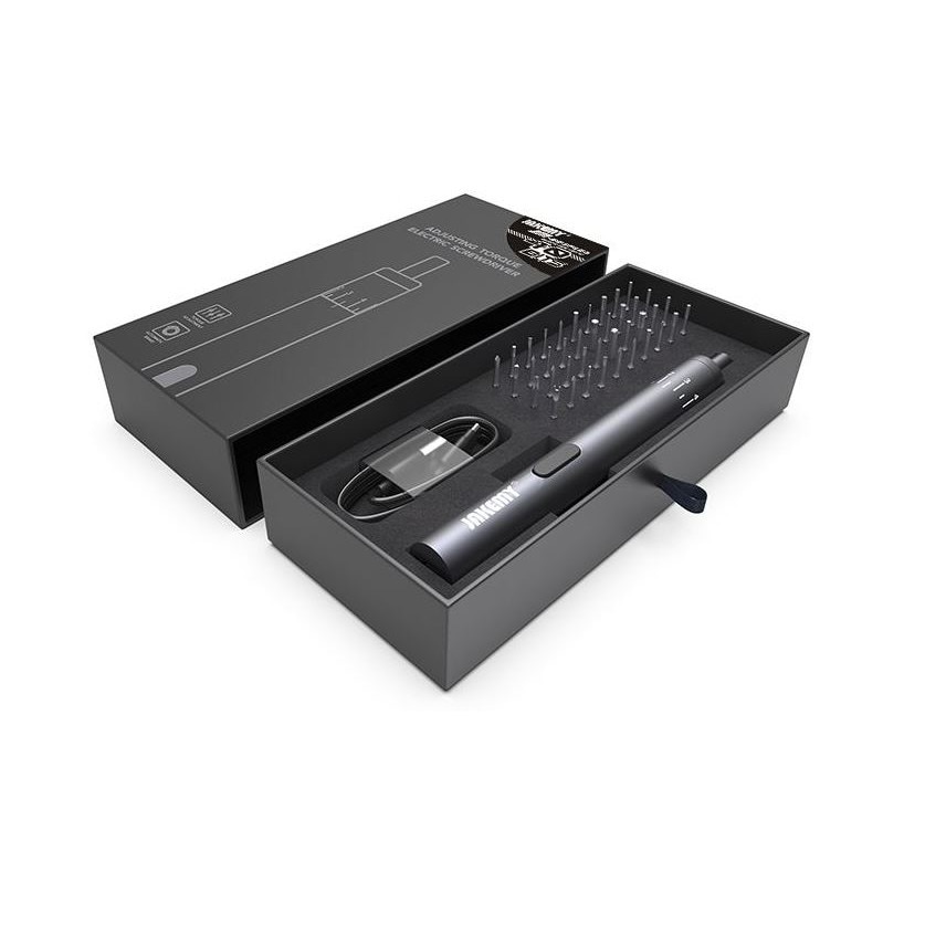 Set 40 biti magnetici si surubelnita cu acumulator pentru mecanica fina / GSM, Jakemy