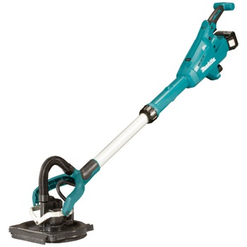 Slefuitor pentru pereti pe acumulator Makita DSL800ZU, 18 V, 210 mm diametru pad, 225 mm diametru disc abraziv, 1800 RPM, motor fara perii, functia Soft Start, fara acumulator/incarcator Slefuitor pentru pereti pe acumulator Makita DSL800ZU, 18 V, 210 mm diametru pad, 225 mm diametru disc abraziv, 1800 RPM, motor fara perii, functia Soft Start, fara acumulator/incarcator