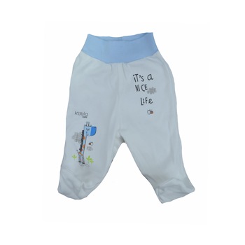 Pantaloni cu botosei pentru baieti Koala Zyrafka 05-402AA, Alb 56 cm Pantaloni cu botosei pentru baieti Koala Zyrafka 05-402AA, Alb 56 cm
