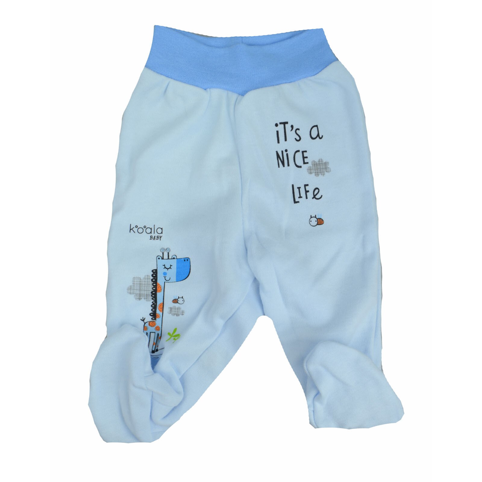 Pantaloni cu botosei pentru baieti Koala Zyrafka 05-402AL, Albastru 56 cm