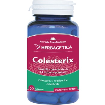 Supliment alimentar colesterix, Herbagetica, 60 capsule Supliment alimentar colesterix, Herbagetica, 60 capsule