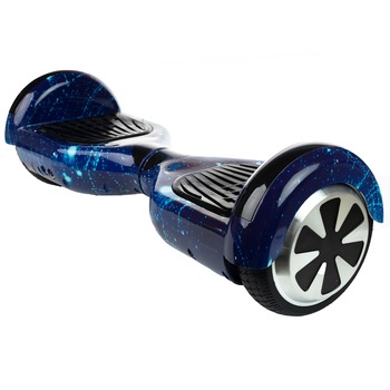 Hoverboard Smart Balance™ Premium Brand, Regular Galaxy Blue, roti 6.5 inch, Bluetooth, Boxe incorporate, Geanta de transport, 700W, led-uri Hoverboard Smart Balance™ Premium Brand, Regular Galaxy Blue, roti 6.5 inch, Bluetooth, Boxe incorporate, Geanta de transport, 700W, led-uri