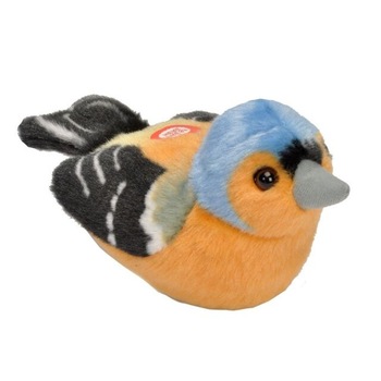 Jucarie de plus cu sunet - Cinteza, 15 cm, Maro, Plus Jucarie de plus cu sunet - Cinteza, 15 cm, Maro, Plus