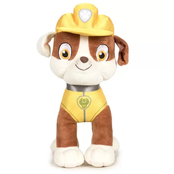 Плюшена играчка Paw Patrol, Rubble, 19 см, Жълт