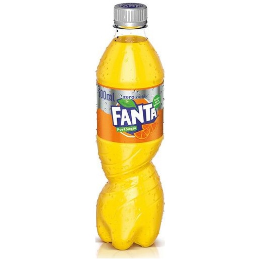 Bautura Carbogazoasa Fanta portocale Zero zahar, Pet, 0.5l